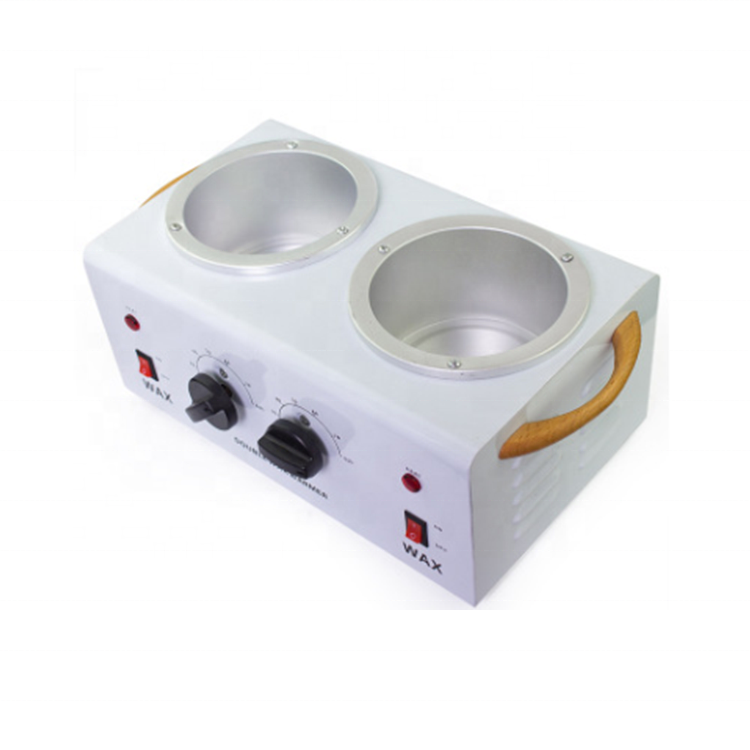 Double portable 220v electric depilatory wax pot heater 500cc*2