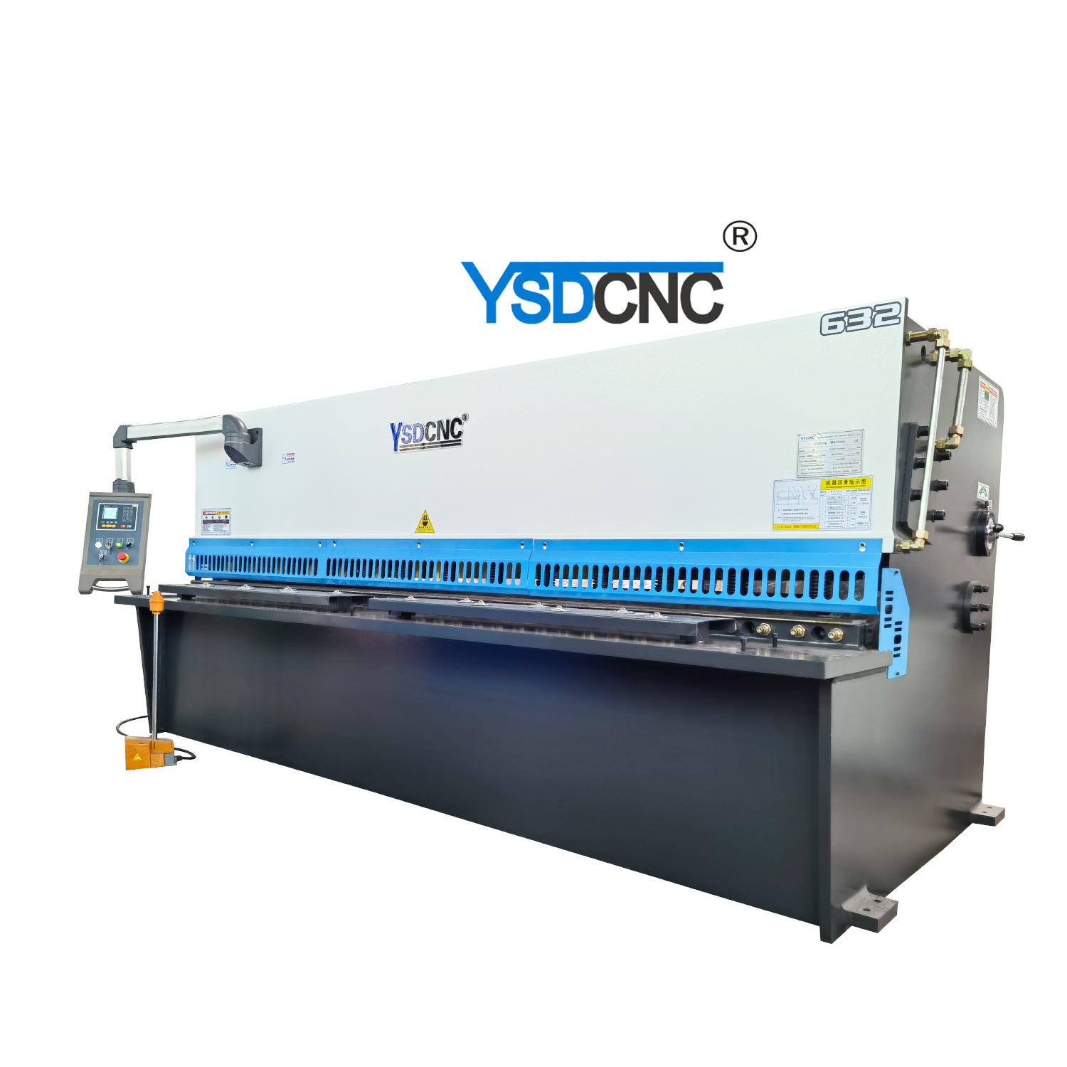 YSDCNC Sheet Metal Shearing Machine Swing Beam Plate Shears 6mm Ce Shearing Machine Price