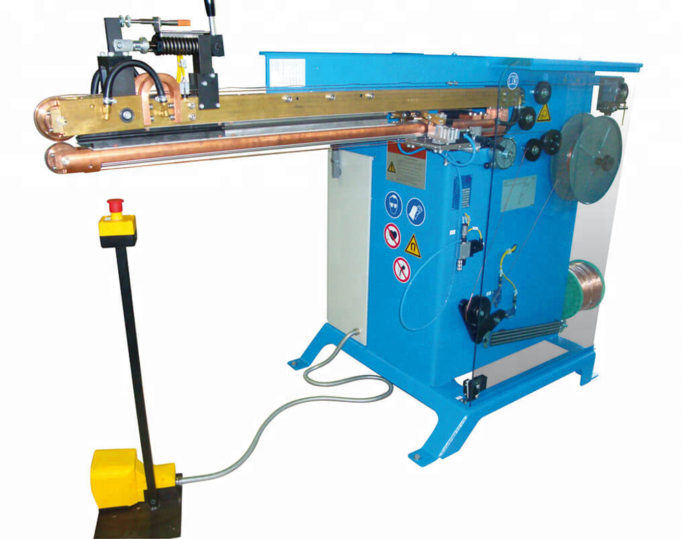 Stainless steel circular duct pipe air straight seam  welding Stitch Welder machine