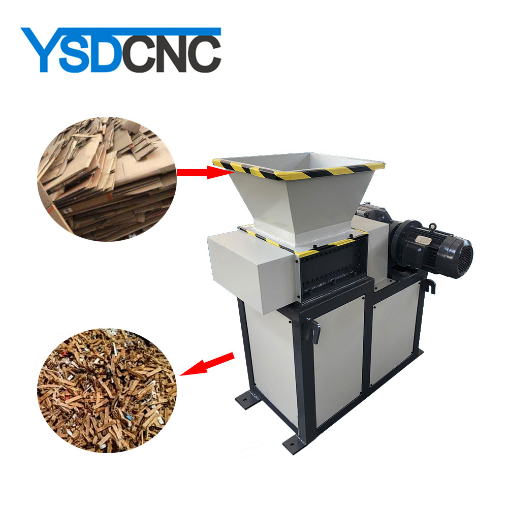 Good Price Industrial Waste Plastic Cardboard Carton Paper Cores Shredder Crusher for Sale