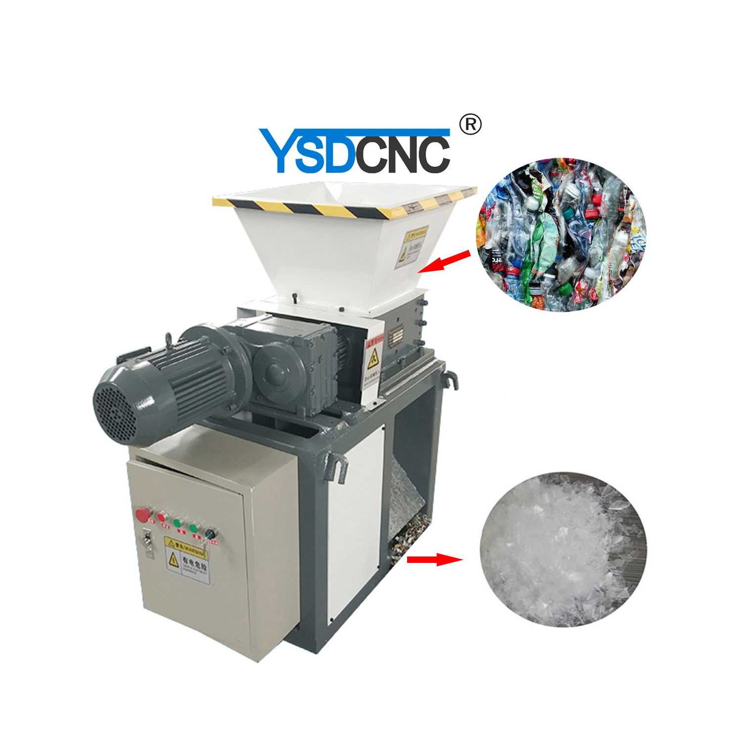 YSDCNC High Efficient Automatic Mini Portable Mobile Tire Shredder Machine For Sale