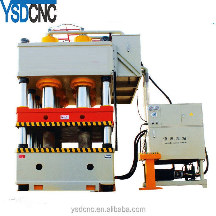 YSDCNC 3600T hydraulic metal door embossing press, H frame door press machine with patterns