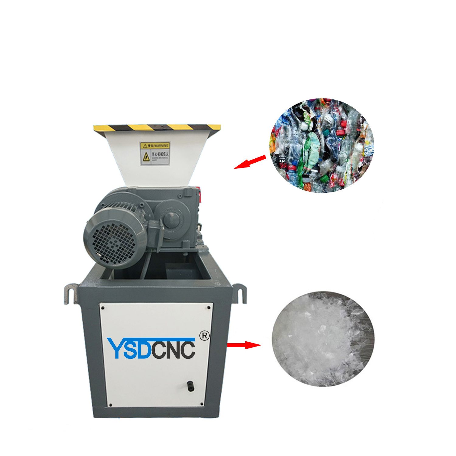 YSDCNC High Efficient Automatic Mini Portable Mobile Tire Shredder Machine For Sale