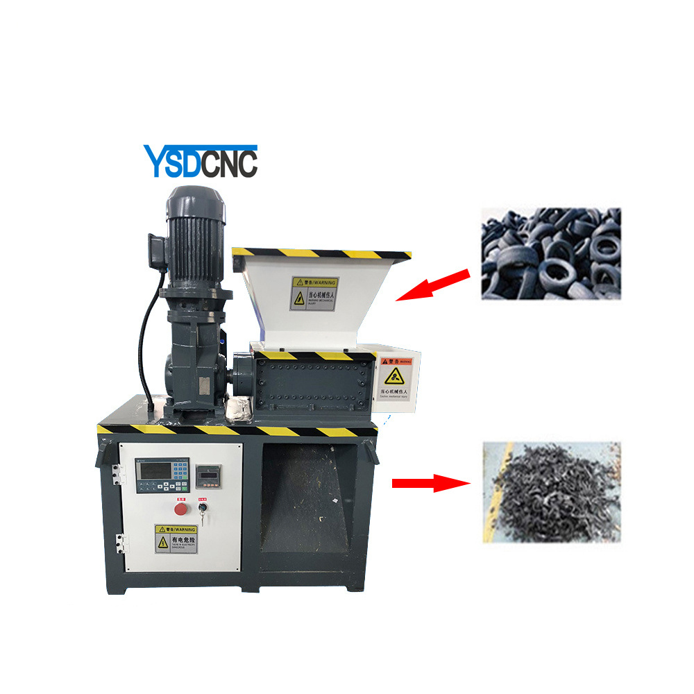 tire recycling machinery tyre shredding machines foam cable shredder  medical waste shredder machine