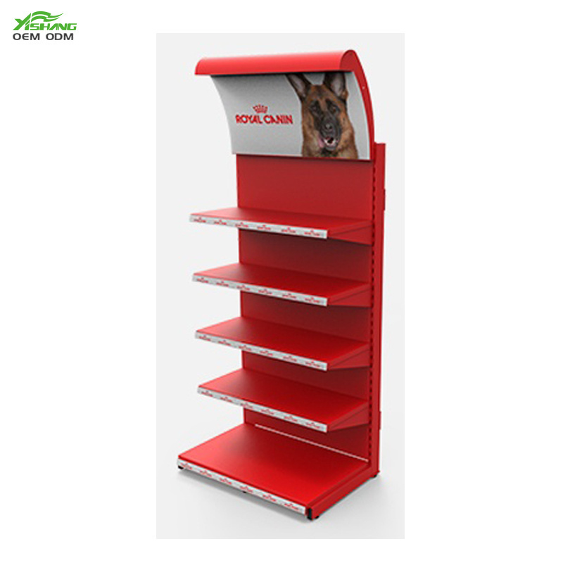 Modern Custom pet store dog clothes food display rack