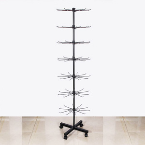 Metal Rotating Display Stand Spinning Floor Hanging Wire Jewelry Display Rack Socks Display Stand Shops