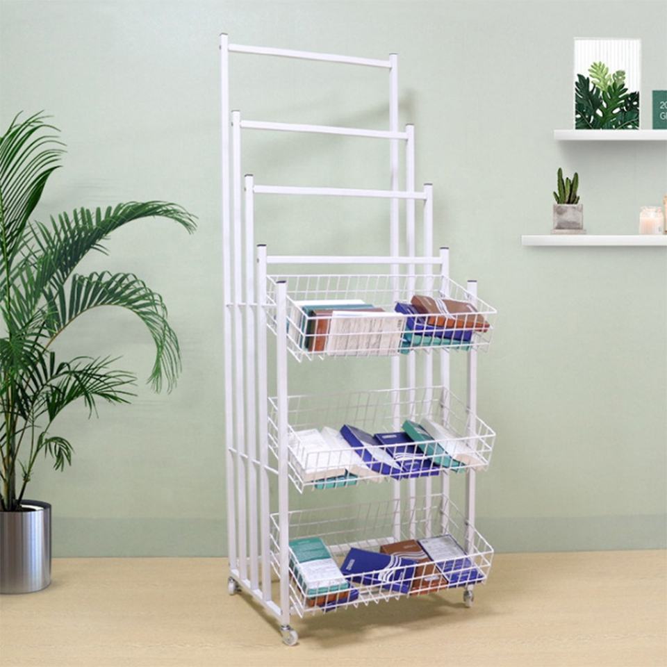 Custom Display for Umbrella rack supermarket metal wire basket rack New design umbrella display stand