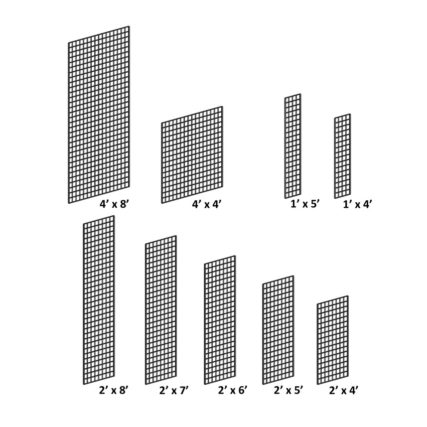 Factory customized Gridwall Panel Display Stand Wall Organizer Grid Wall Panels Retail Display Rack Craft Show Wire Grid Wall