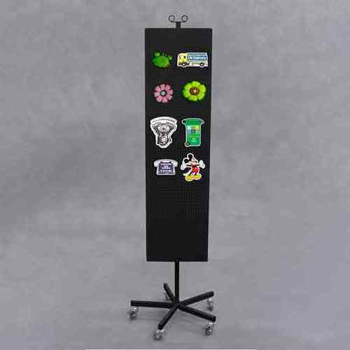 Free Standing Retail Store Metal Hook Pegboard Display Stand Racks For Store