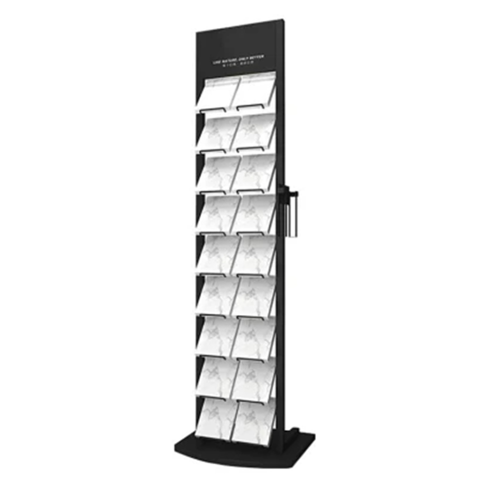 Tile Showroom Black Marble Sample Marble Mosaic quartz display rack Display Rack, Wall For Slab Tile Display Stand Rack