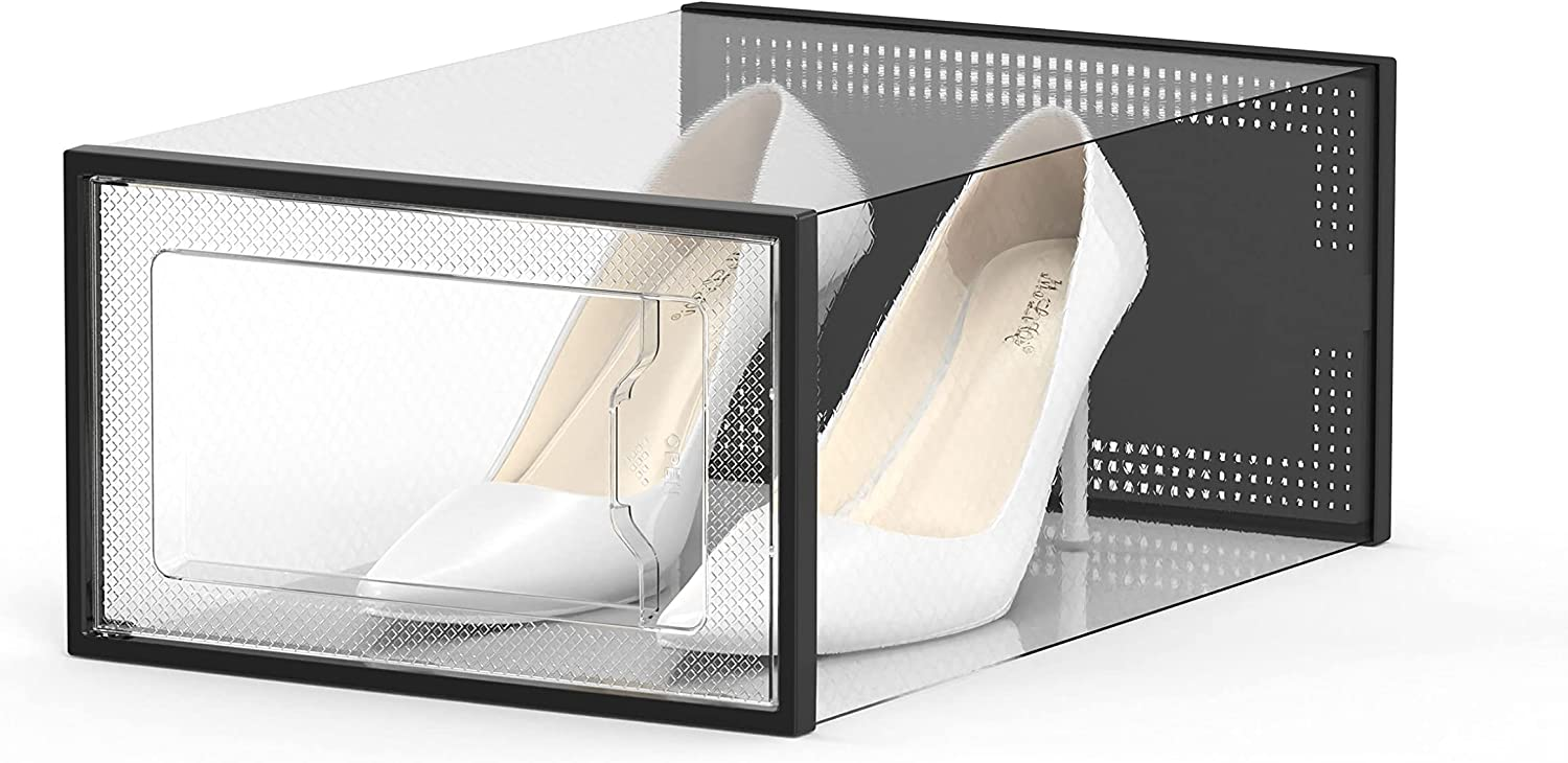 Acrylic shoe display sneaker box clear acrylic shoe cases transparent Shoes Storage Box