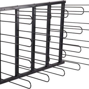 Custom Black Steel Art Paper Racks Wall Mounted Vinyl Media Storage Rack