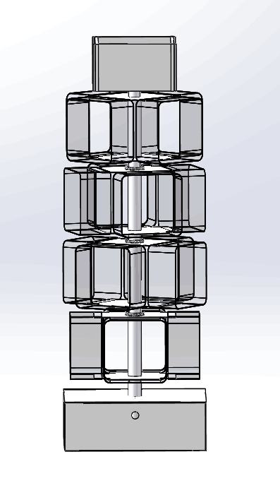 Custom Acrylic 360 Rotating Display Rack For Beverage For Pepsi Soda Bottle Display Rack