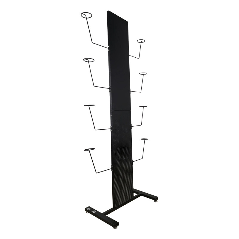 Customized Beauty Salon Flooring Metal Hair Extension Holder Stand Wig Display Stand Rack