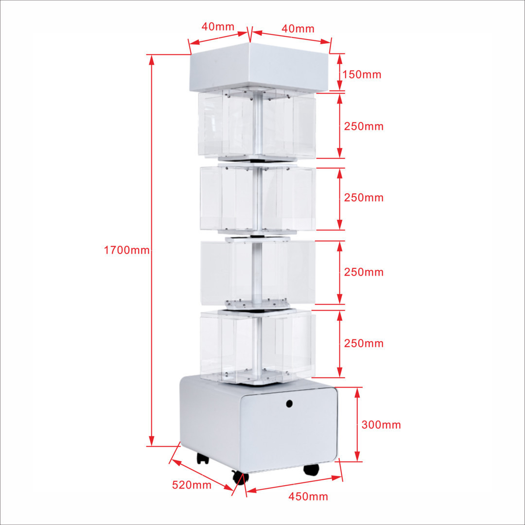 Custom Acrylic 360 Rotating Display Rack For Beverage For Pepsi Soda Bottle Display Rack