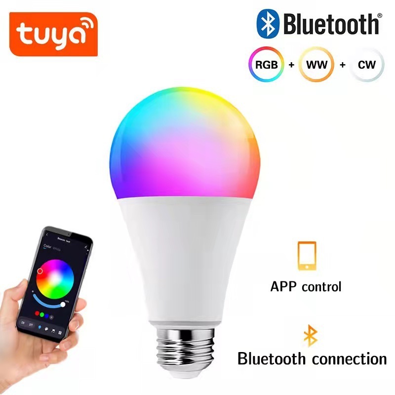 RGB+CW+WW E27 Tuya led bulb Smart Life Alexa Google Home Voice Control RGB LED Smart bulb