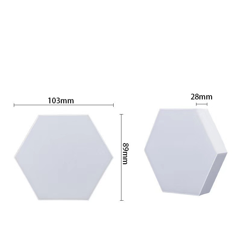 Bedroom decorative led wall light smart wifi alexa music sync led night light touch sensitive led hexagon light