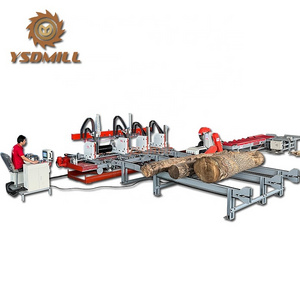 YSDMILL wood saw machines sawmill log carriage automatic twin circular blade sawmill line