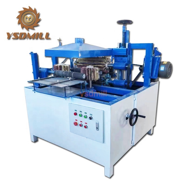 Woodworking four side 4 edge timber board sawdust cleaning brushing machine sawmill brush sanding wood sander polishing machines