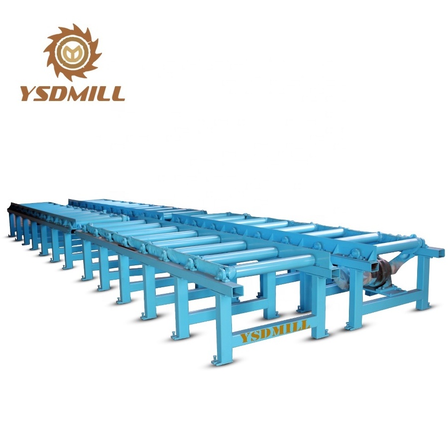 Woodworking sawmill usage board roller conveyor