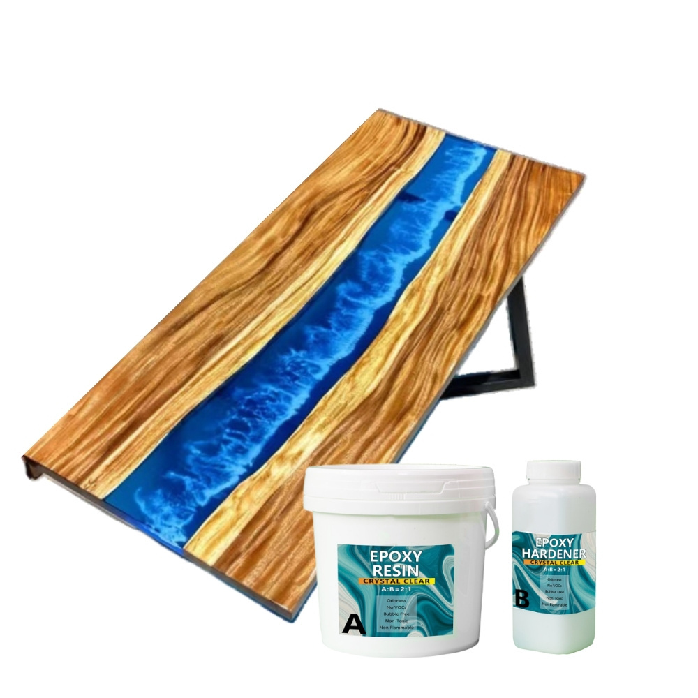 Non Toxic Carbon Fiber Cloth And Super Clear Epoxy Resin Glue For Countertops