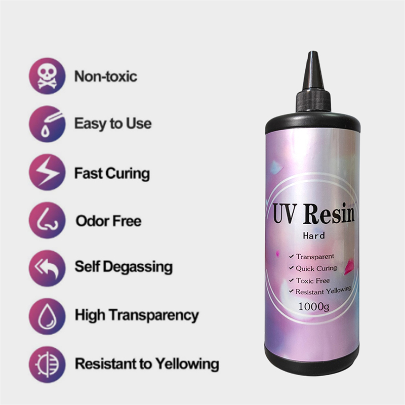 Resistant Crystal Clear Liquid Table Curable Glue 100g Uv Resin Jewelry For Counter Top