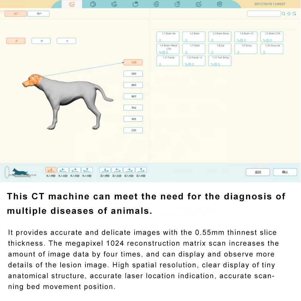 Professional Veterinary CT System for Animals Hospital Medical 32 Slice Vet CT Scan Machine Price