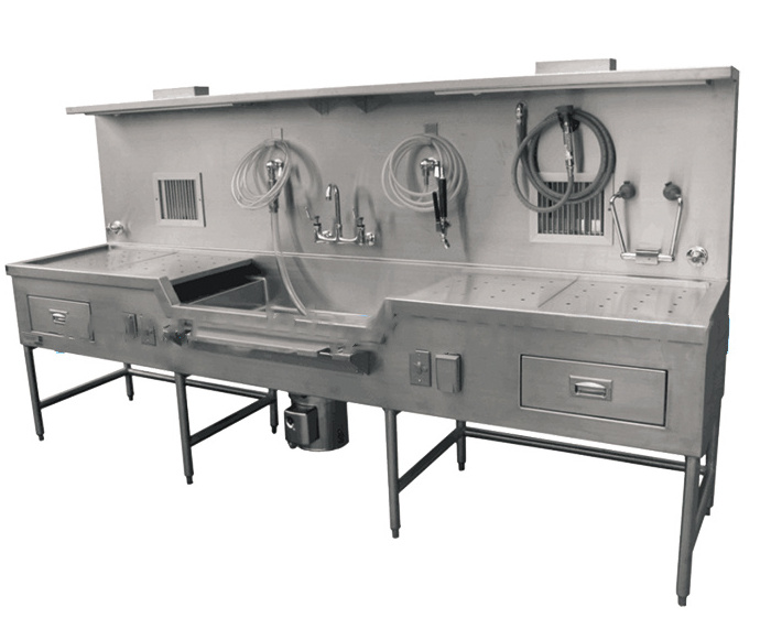 Factory direct supply  stainless steel anatomy table  dissection table with cheap price for mortuary use