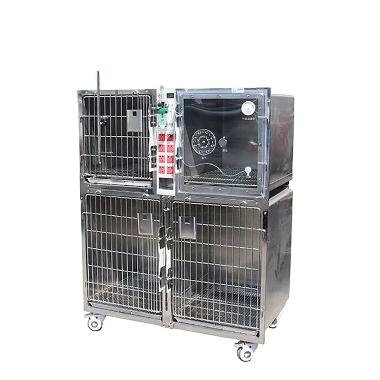 YSVET1220B  Veterinary Stainless Steel Dog Kennel Cages Vet Equipment Animal Cages