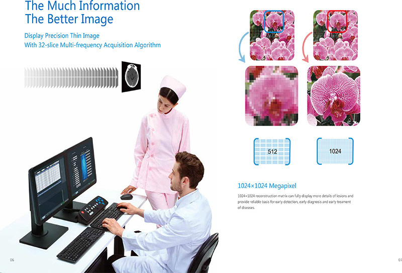 Ysenmed YSCT-16 Precision Image ct scan machine 32 slices ct scanner machine medical ct scan machine price