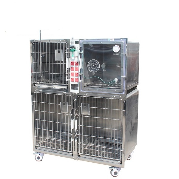 YSVET1220B  Veterinary Stainless Steel Dog Kennel Cages Vet Equipment Animal Cages