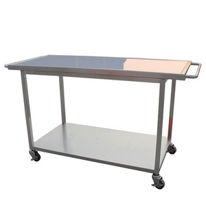 304 Stainless Steel Vet table Stretcher With detachable table top For Veterinary Pet Transform Stable Equipment