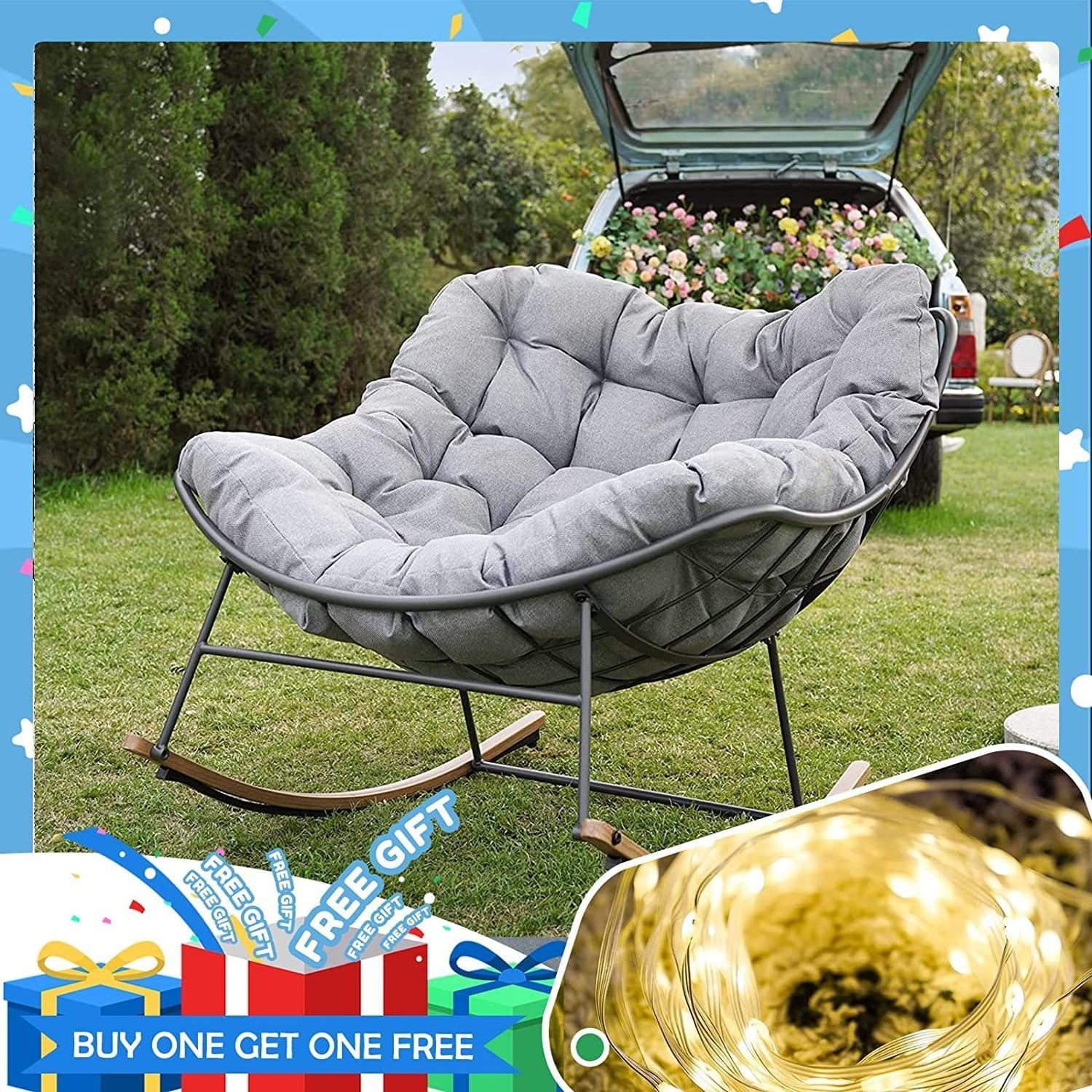 Hot Selling Recliner Chair Indoor & Outdoor Rocking Chair KD Structure Chair