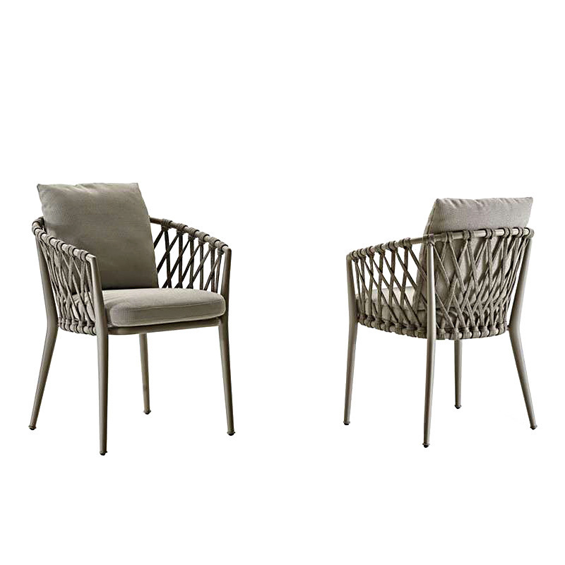 Hot Selling Stackable Chair  Indoor & Outdoor Dining Rope Chair rattan Chair