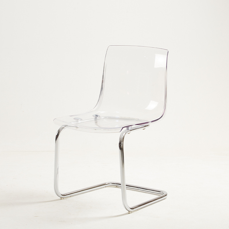 Transparent seat plastic chair  thickening leisure chair dining chair