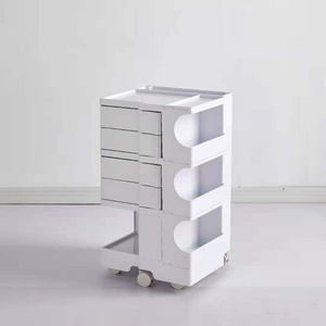 Factory Wholesale  Bedside Table Organizer 3 Tier Storage Plastic Rolling Cart