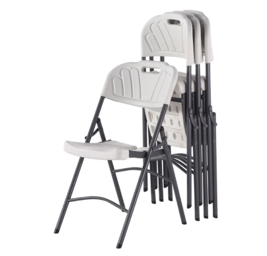 Outdoor plastic folding chair portable blow molding back chair banquet wedding chair