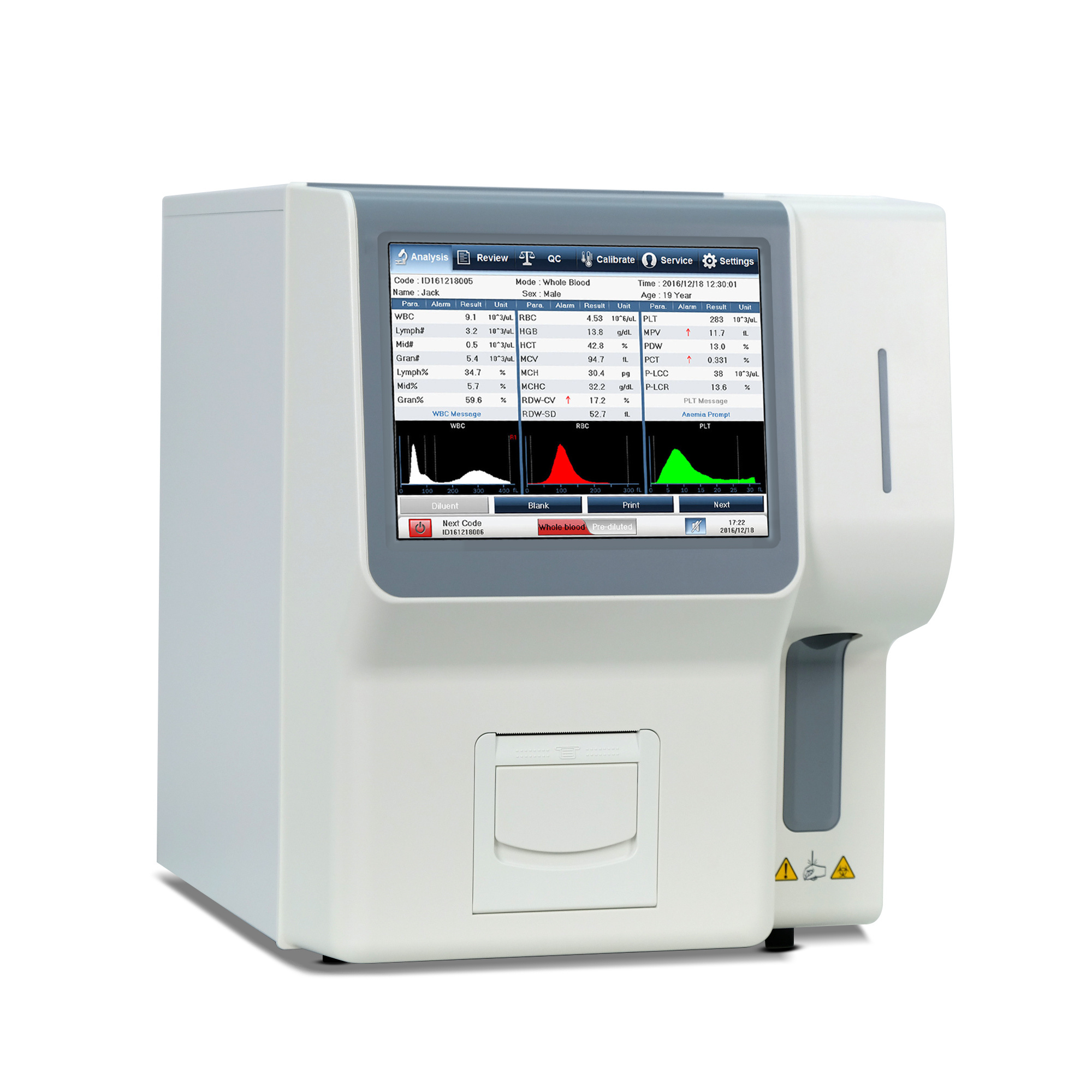 YSTE320 Ysenmed Medical laboratory equipment 3 Part Blood Analyzer Low Price Fully Auto 3 diff hematology analyzer 3-parts