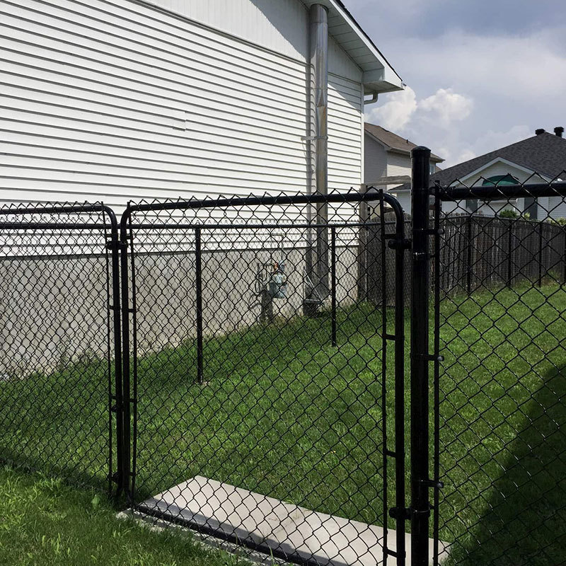 50ft Black vinyl cyclone fencing chain link fence for sale