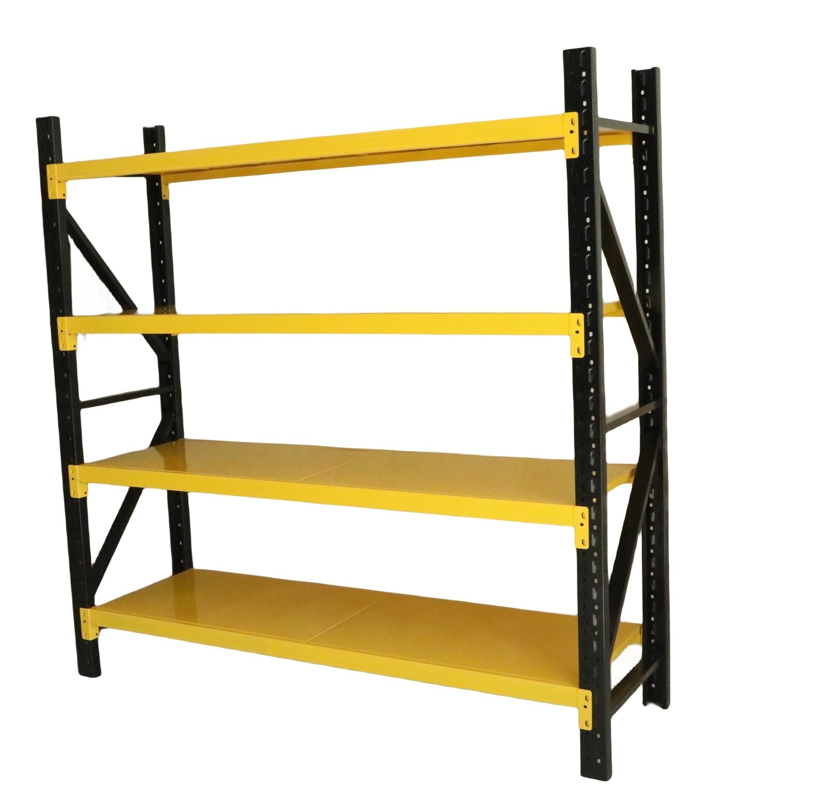 Medium Duty Garage Shelving Unit 4 Tier Longspan Warehouse Metal Shelving Rack