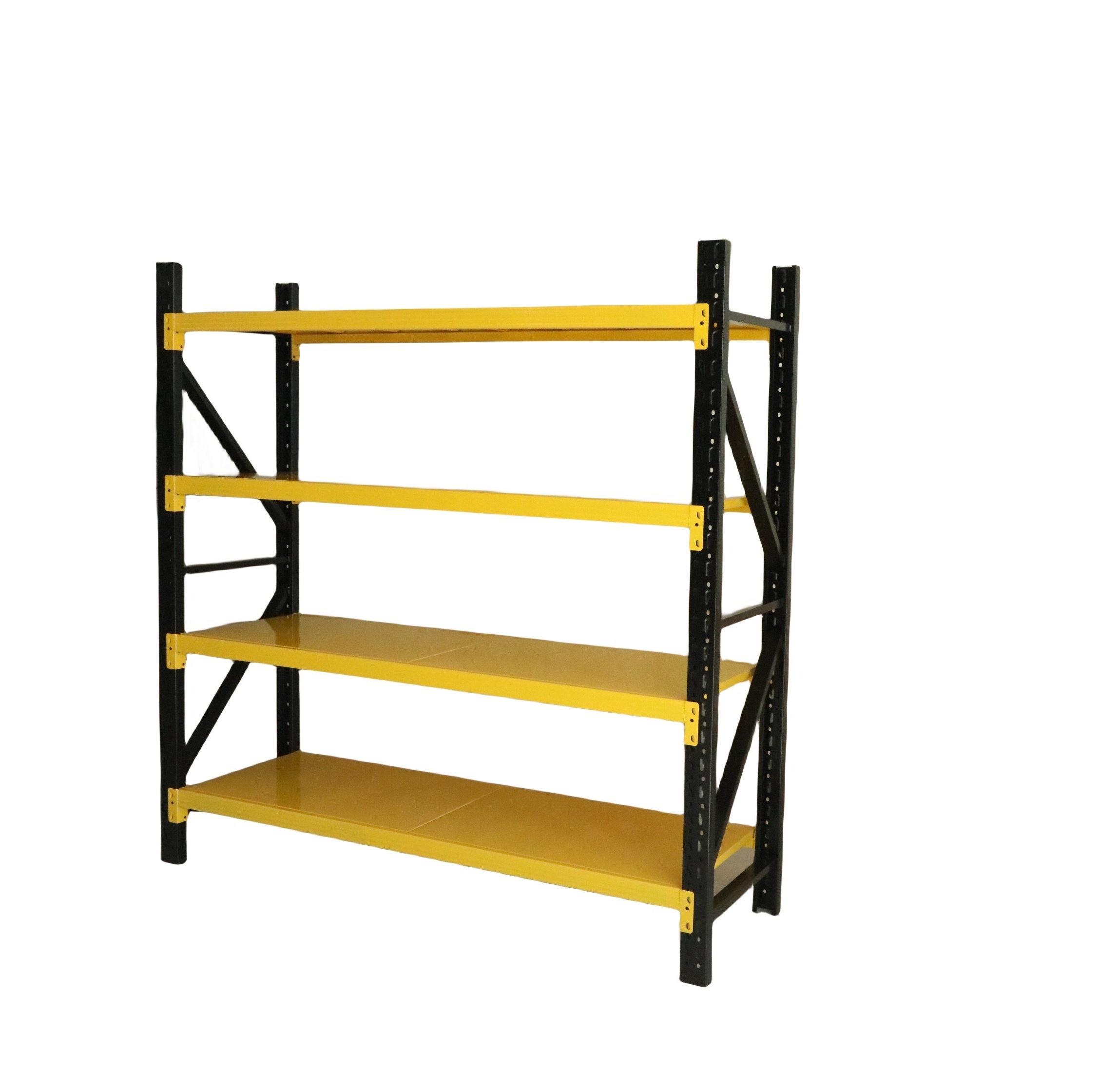 Medium Duty Garage Shelving Unit 4 Tier Longspan Warehouse Metal Shelving Rack