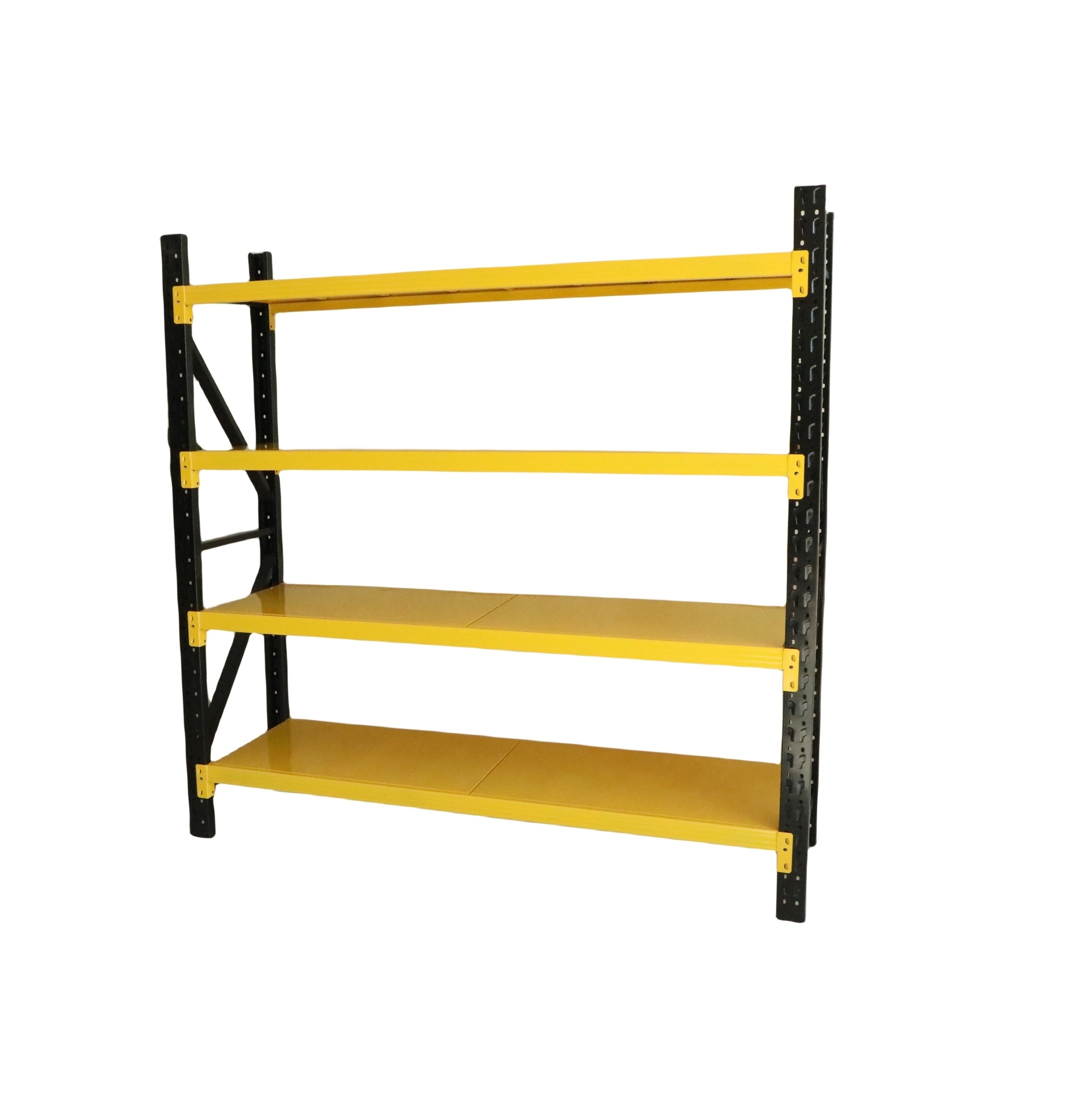 Medium Duty Garage Shelving Unit 4 Tier Longspan Warehouse Metal Shelving Rack