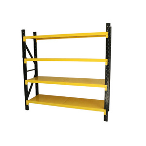 Medium Duty Garage Shelving Unit 4 Tier Longspan Warehouse Metal Shelving Rack