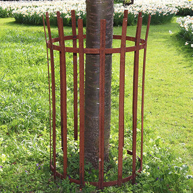 Cheap Powder coated metal tree guard 1.2m/1.5m/1.8m for tree protection