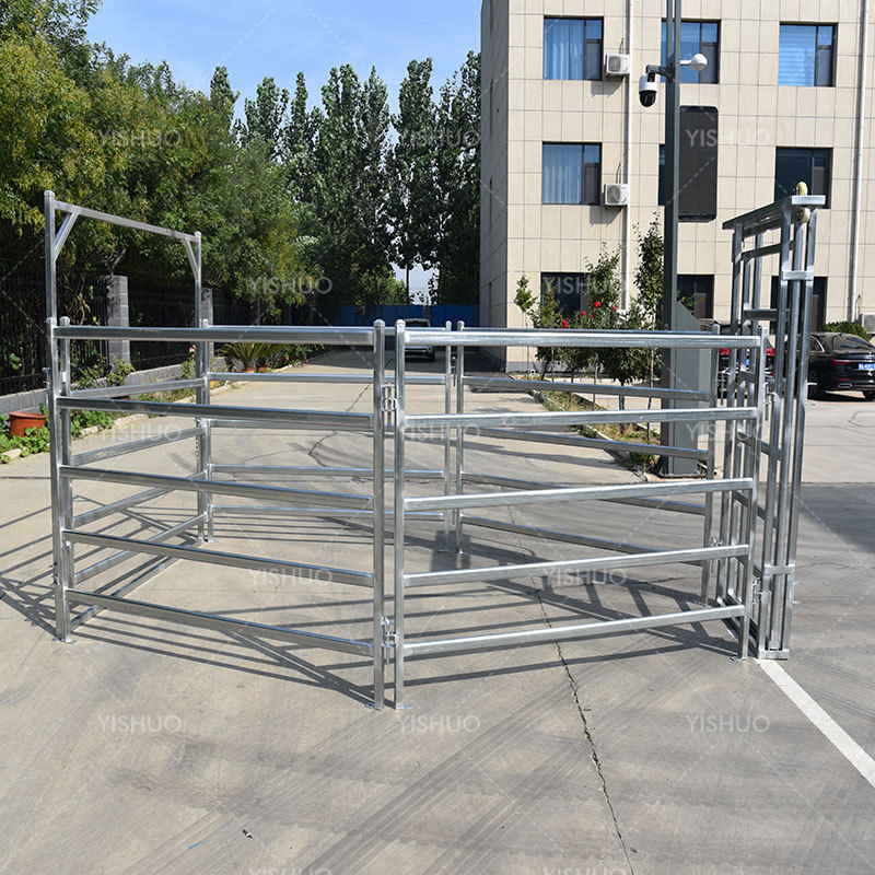 high quality heavy duty china galvanized portable metal horse cattle sheep goat corral yard fence panel for livestock