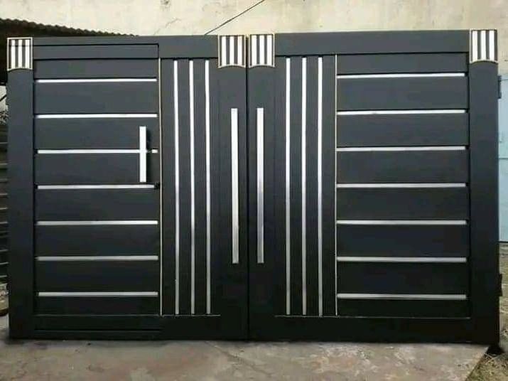 Grill gate design exterior front entry doors steel main driveway gate estate wrought iron gate