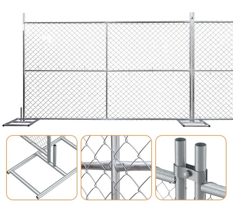 temporary chain link fence outdoor removable fence