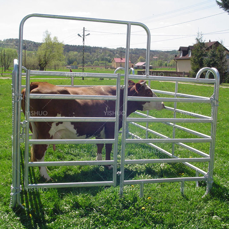 high quality heavy duty china galvanized portable metal horse cattle sheep goat corral yard fence panel for livestock