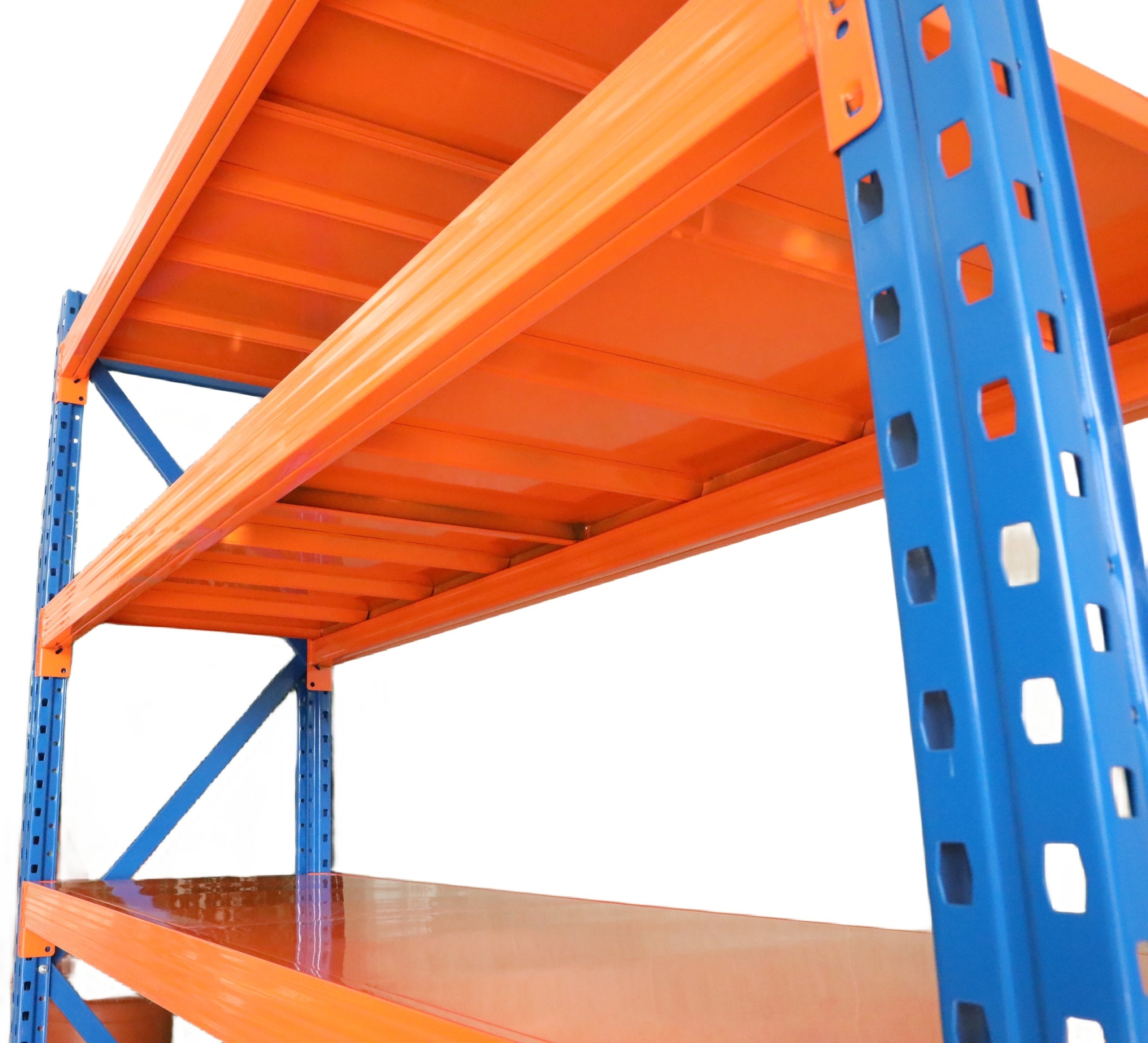 Custom Heavy Duty Shelving 1000-5000Kg layer Garage 4 Tier Warehouse Storage Metal Stacking Shelf