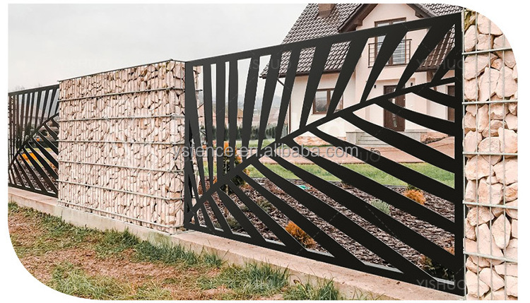 Laser Cut Decorative Metal Fence Privacy Panels For Outdoor Garden Fencing